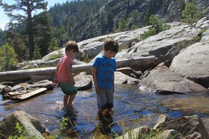 Paddling pool in the mountains